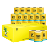 斑布(Babo)本色纸 BASE系列 卷纸3层150克/卷*24卷竹浆有芯卫生纸巾