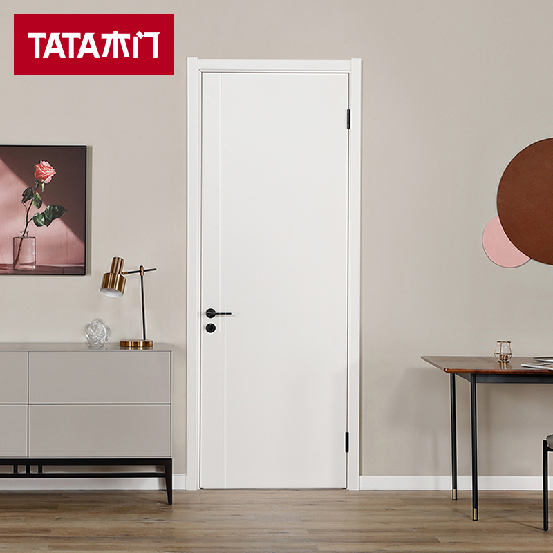 tata木门新品 室内门卧房间门 客厅书房门套装门家用木门@061s