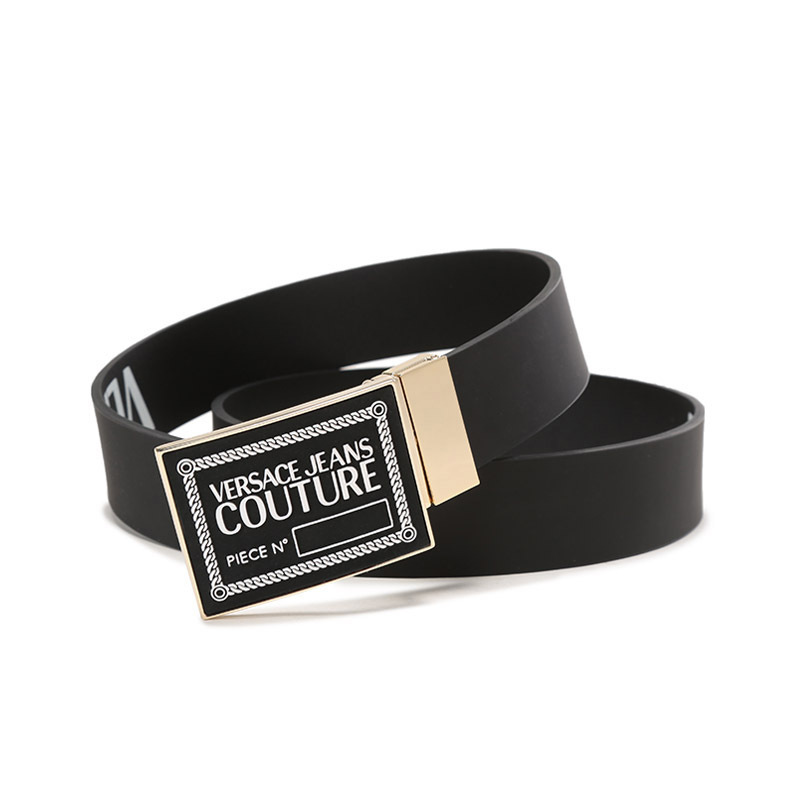 范思哲versacejeanscouture男士pu皮革可裁剪双面旋转皮带腰带73ya6