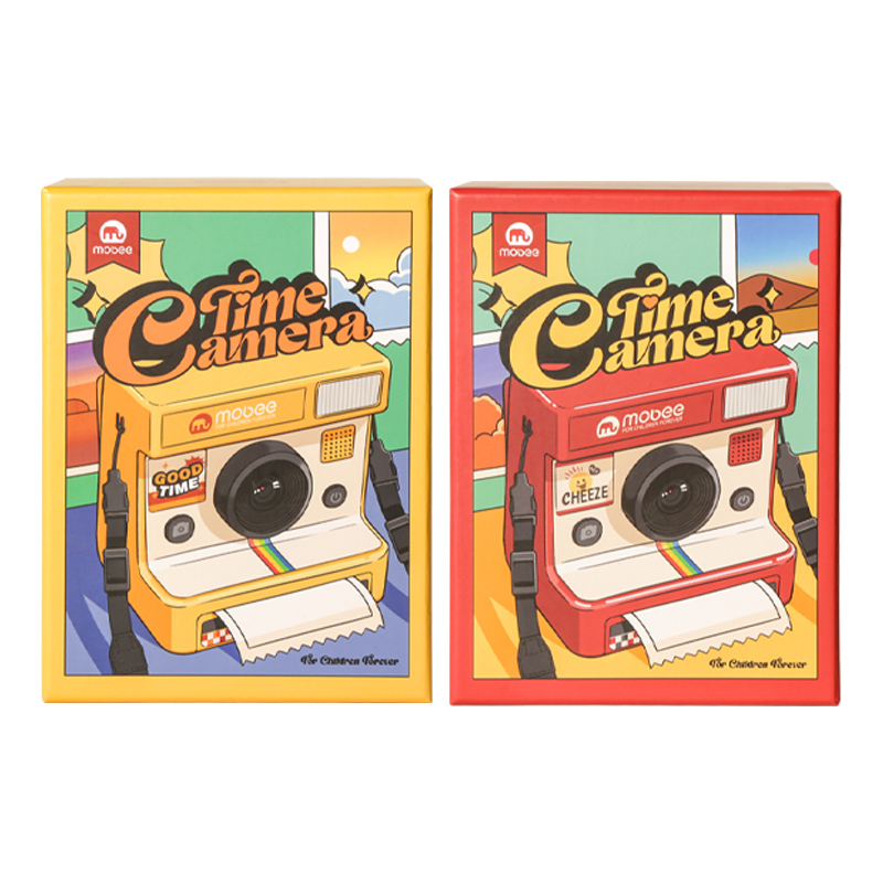 Mobee拍立得儿童相机 黄色 时光复古打印相机高清大图