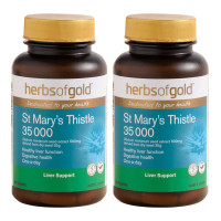 澳洲进口HerbsofGold和丽康高浓度奶蓟草护肝片肝脏熬夜水飞蓟60粒正品