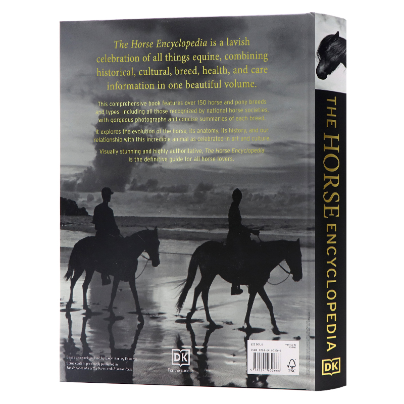 [正版]DK马类图解百科全书 The Horse Encyclopedia 英文原版马类品种 进化解剖起源知识 护理喂高清大图