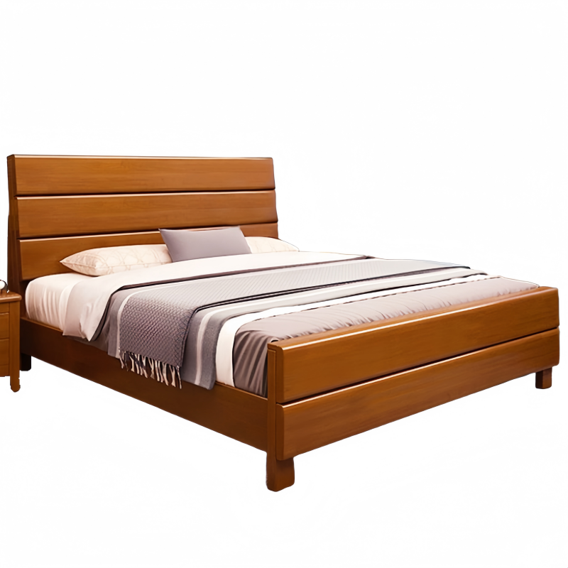 蕃蒂木质床1.2m*2m张高清大图