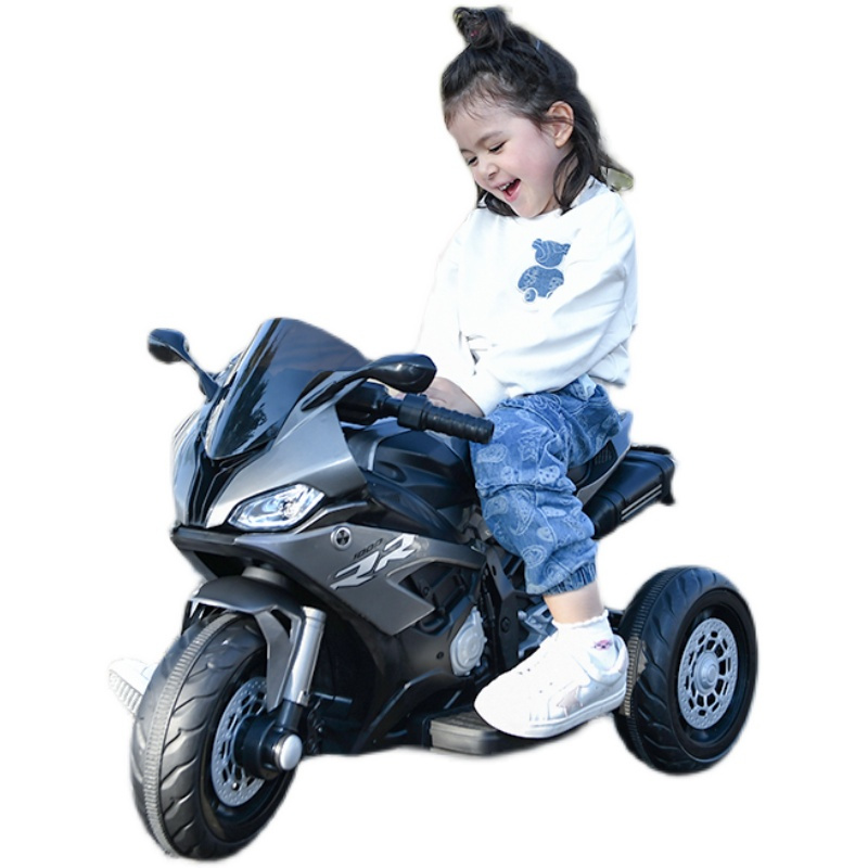 儿童电动车摩托车男孩充电三轮车宝宝可坐玩具车遥控双驱动电瓶车