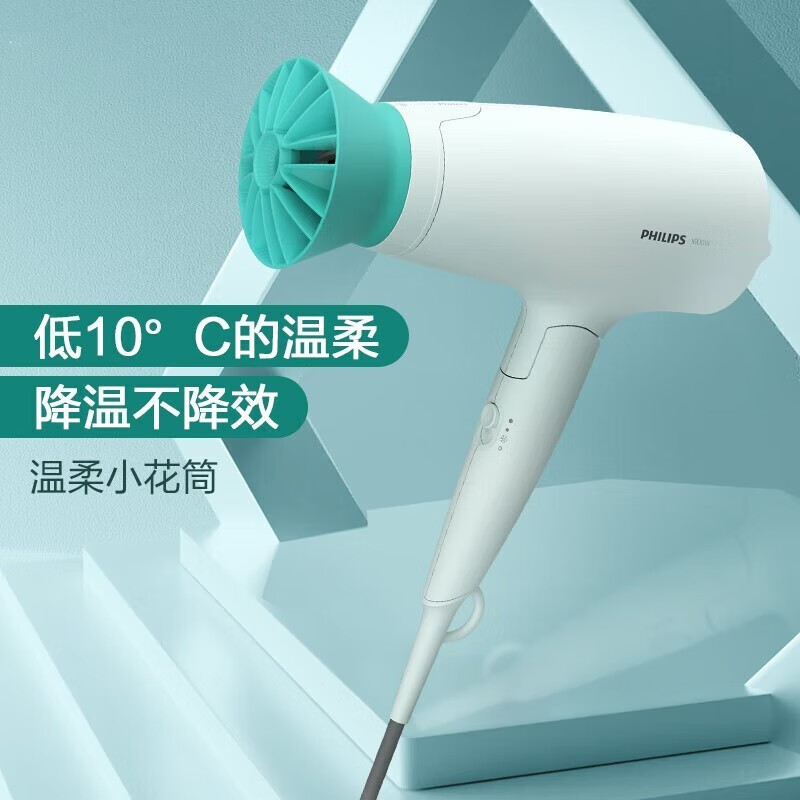飞利浦(PHILIPS)电吹风机BHD316-05家用大功率恒温速干负离子护发发廊沙龙专业级吹风筒礼物负离子