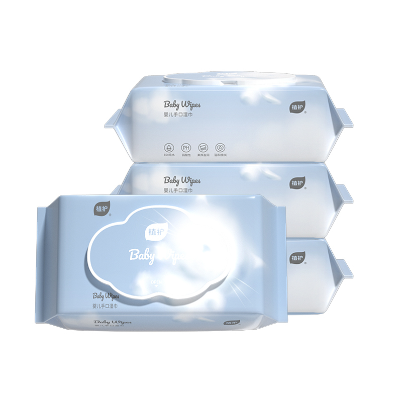 植护 婴儿 手口湿巾 140*180mm -60片*4包