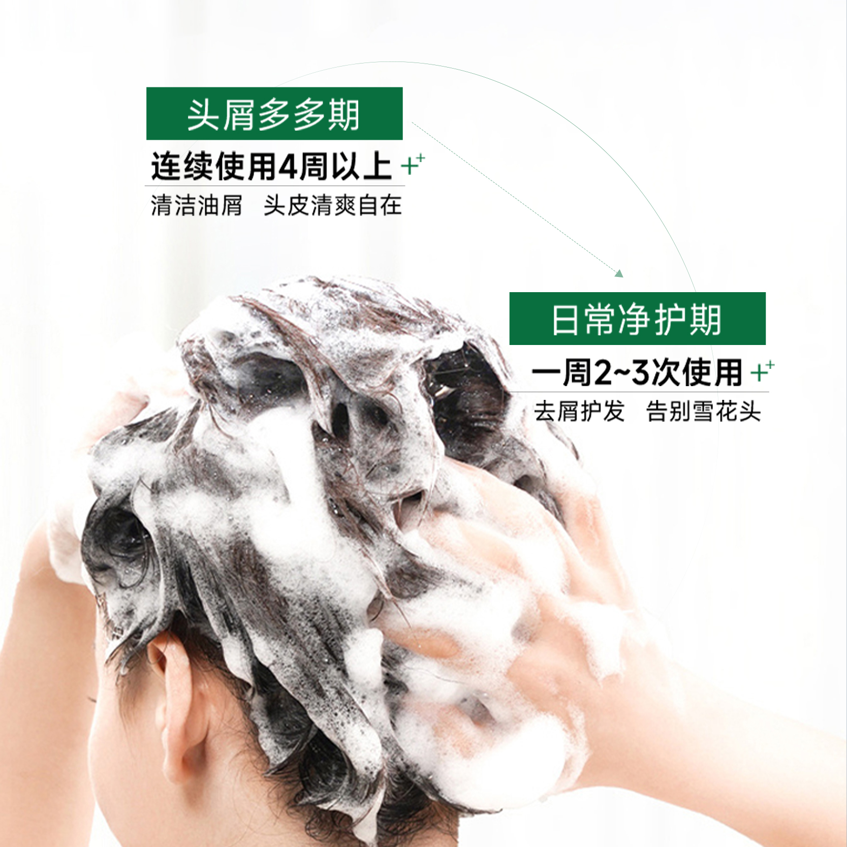 弹动二硫化硒净澈去屑洗发露450ml(洋甘菊)一体装高清大图