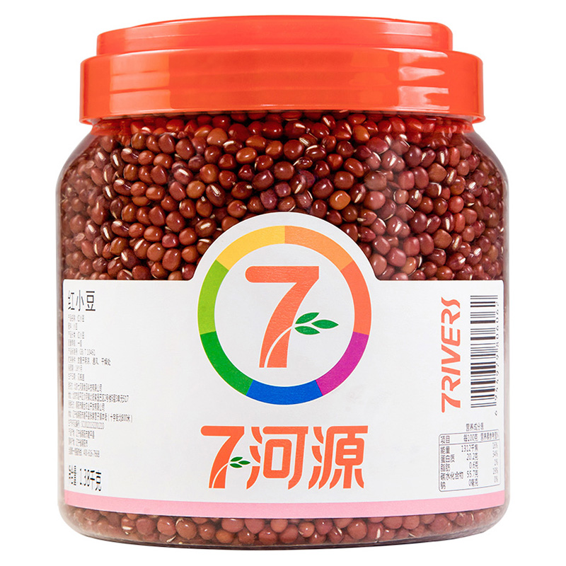 七河源 红小豆1.38kg 国产食品 粮油 杂粮 红豆 无添加 小豆 五谷 粗粮 大桶装 大米伴侣
