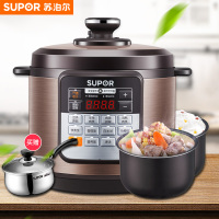 苏泊尔（SUPOR） 电压力锅6L双胆电高压锅家用智能 电饭锅电饭煲【6L大容量 双胆更划算】