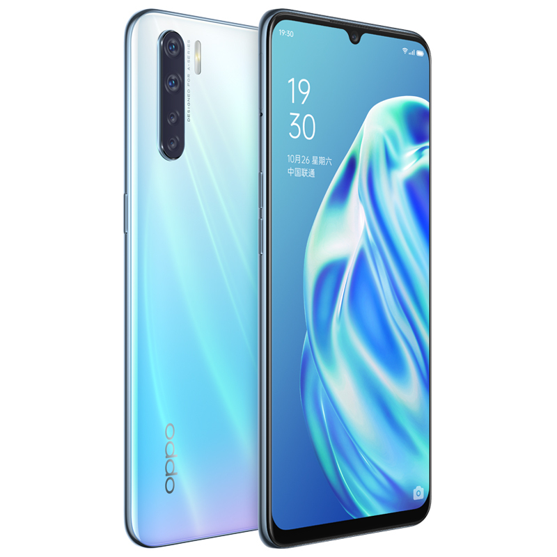 OPPO A91 8GB+128GB 融雪之光 4800万超清四摄 20W VOOC闪充3.0 光感屏幕指纹 全网通4G 全面屏拍照游戏智能手机