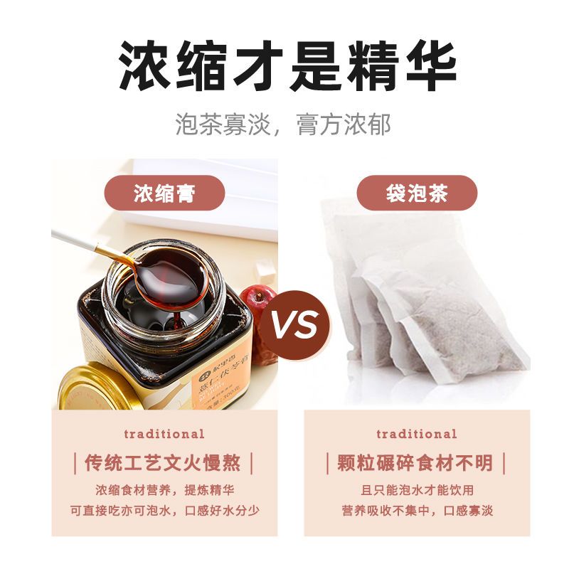 杞里香薏米茯苓膏300g伏湿膏舌苔厚白四君子汤养生膏高清大图
