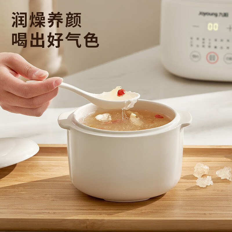 九阳(Joyoung)电炖锅宝宝煮粥锅婴儿辅食锅bb煲汤燕窝电炖盅隔水炖家用陶瓷DG10G-GD102