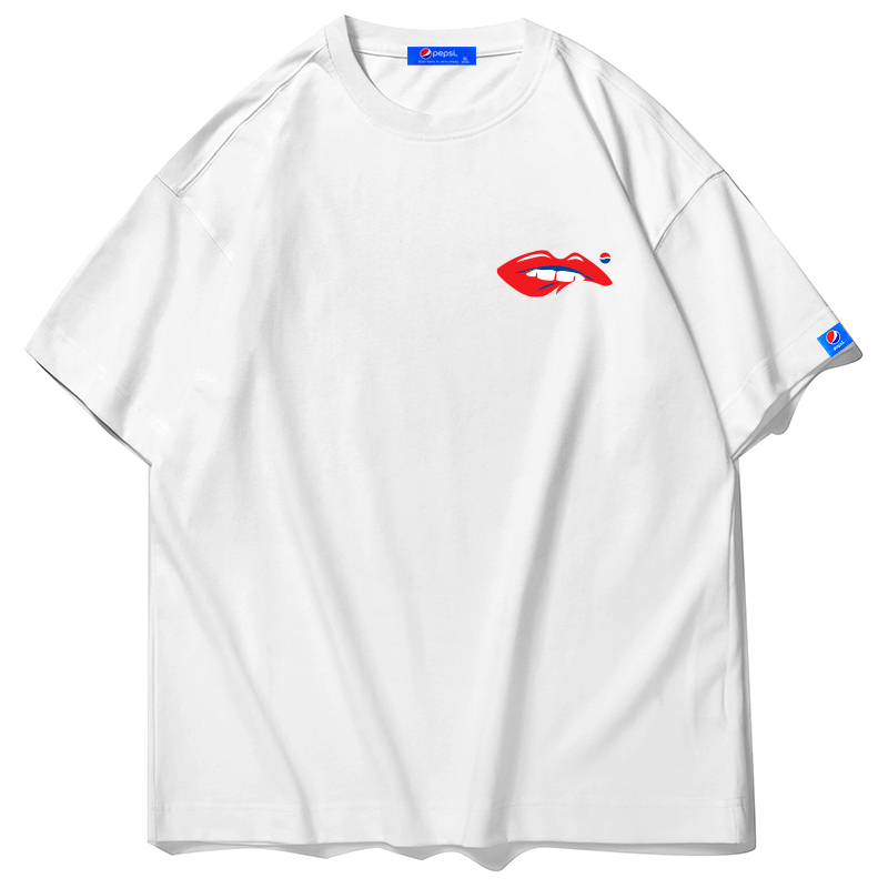 pepsi百事男女同款休闲时尚潮流宽松短款t恤bst2130