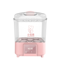 小壮熊,XIAOZHUANGXIONG婴儿温奶器奶瓶消毒器带烘干三合一暖奶KH-918透明粉