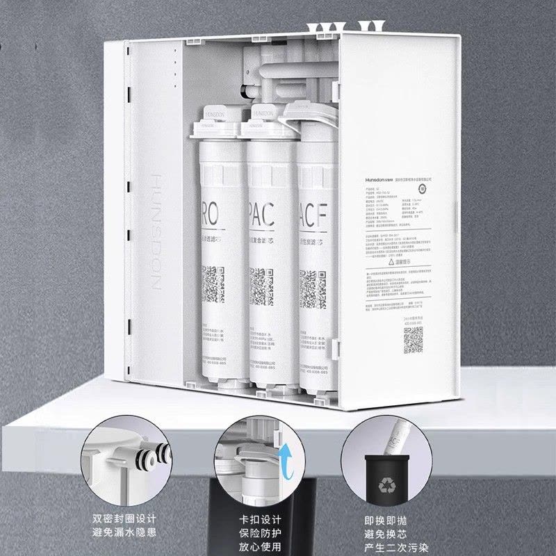 汉斯顿净水器家用直饮0阻垢剂ro反渗透纯水机厨房净水机S1(S90)图片
