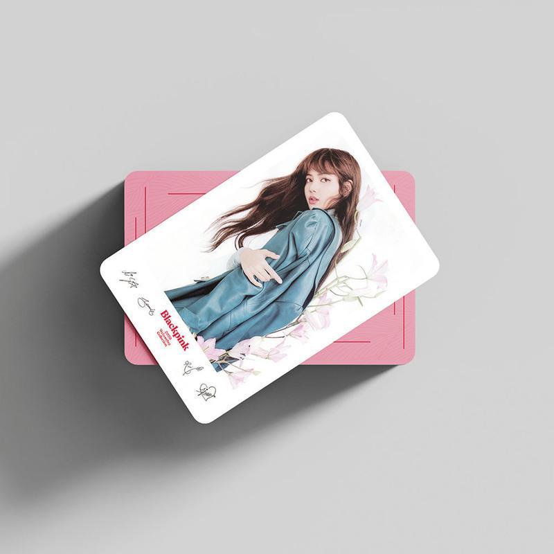 blackpink粉墨集体款lomo卡韩版女团明星卡片套装 粉丝应援收藏卡 一