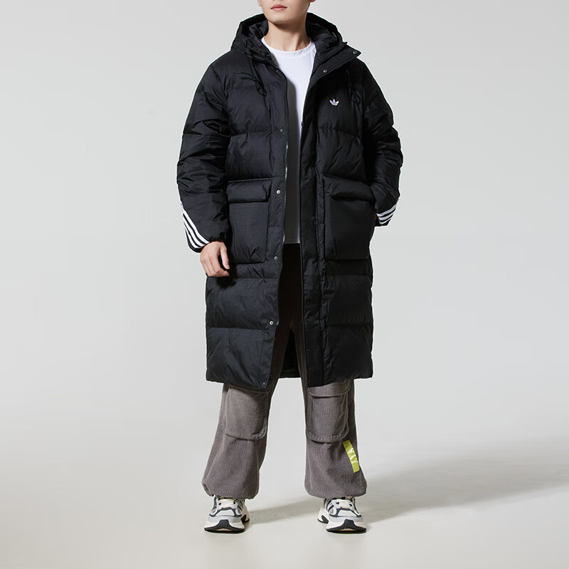 阿迪达斯(adidas)男子新款户外运动休闲连帽羽绒服外套KC2498 ZP高清大图