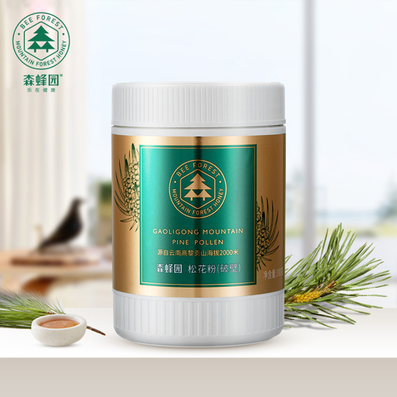 [苏宁超市]森蜂园 天然破壁松花粉 100g