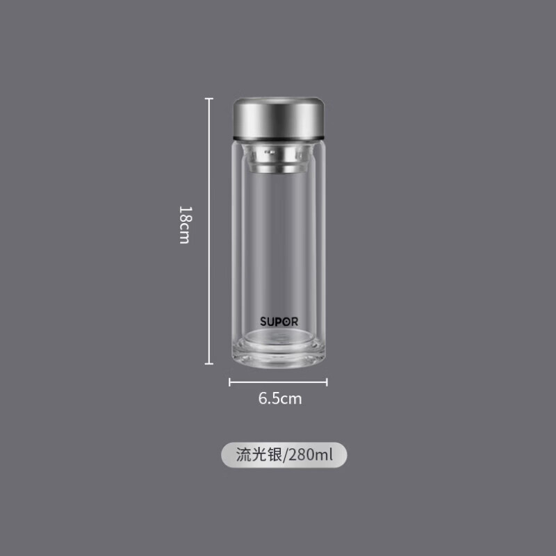 苏泊尔玻璃杯 KCG38AZ10流光银高清大图
