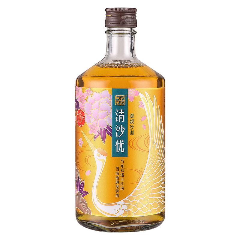 沙洲优黄 苏派黄酒 清沙优六年 粮食酿制黄酒 半干型 600ml*6瓶 整箱装