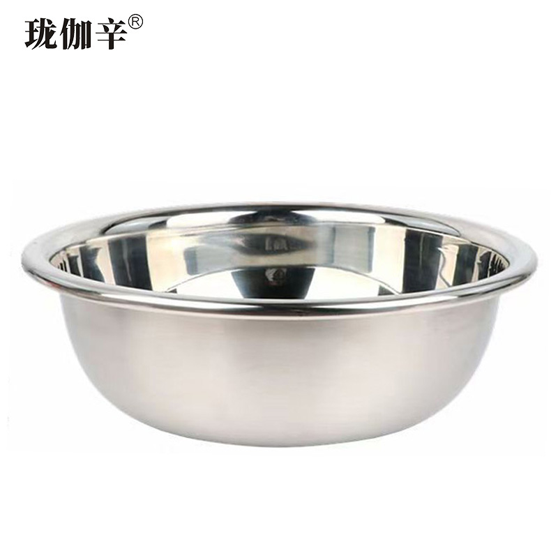 珑伽辛 加厚不锈钢盆 菜盆 大盆 60cm/个高清大图