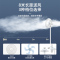 艾美特电风扇家用遥控台式摇头工业落地扇大功率台扇强力小型 7叶黑色遥控款