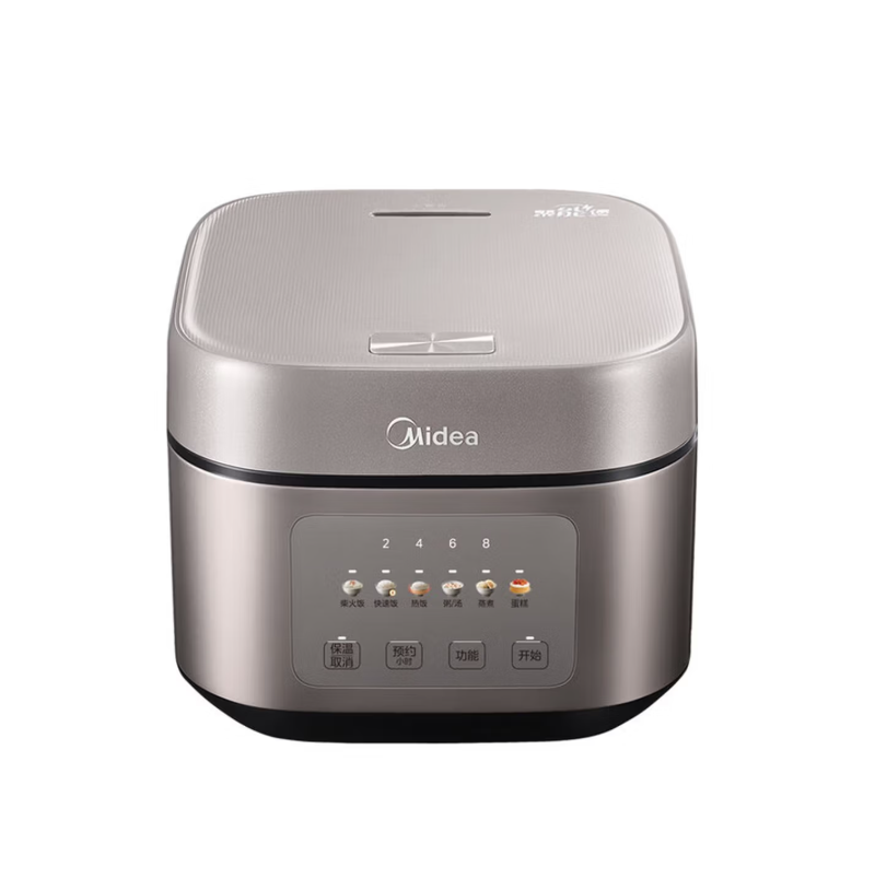 美的(Midea)电饭煲4升 家用大容量触控屏微压 智能预约柴火饭电饭锅MB-TQ453SZ