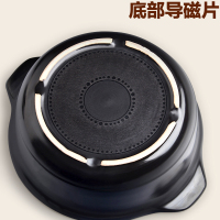 风源 Fengyuan火锅煲汤锅炖锅电磁炉专用砂锅家用沙锅陶瓷煲汤锅汤煲(日式8#黑色2.5升陶瓷盖)