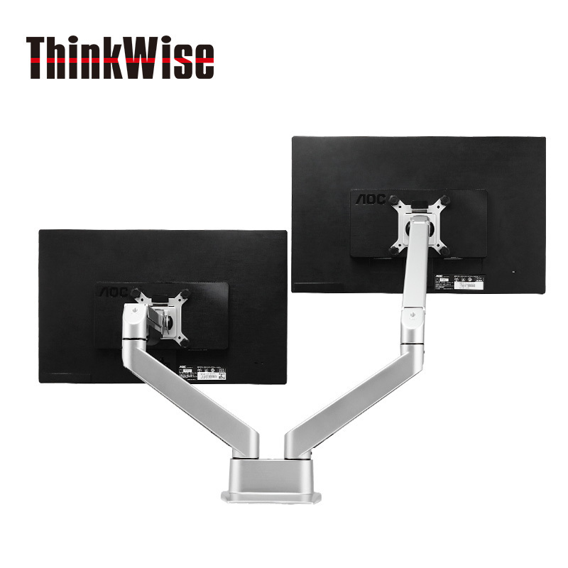 慧想(Thinkwise) 显示器支架 双屏气压支架 万向旋转升降 BS203