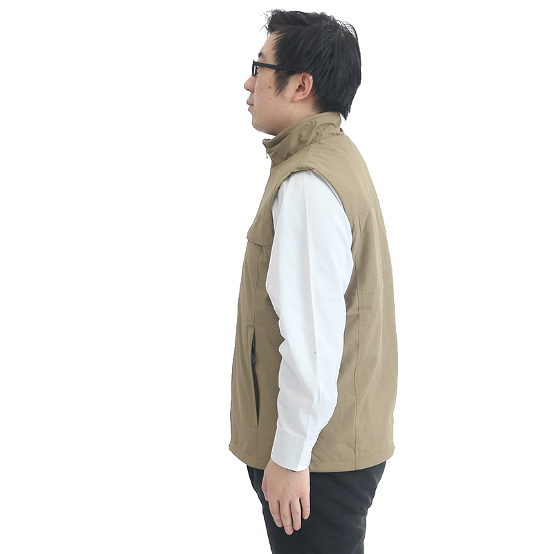 九州缘BD1TF2023102R2N 防寒抓绒马甲S-4XL(计价单位:件)卡其高清大图