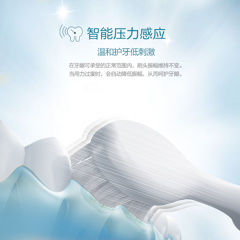 松下 (Panasonic)电动牙刷 EW-DC12-W 机身防水 适合敏感牙龈 3种可调节模式 小光环高清大图