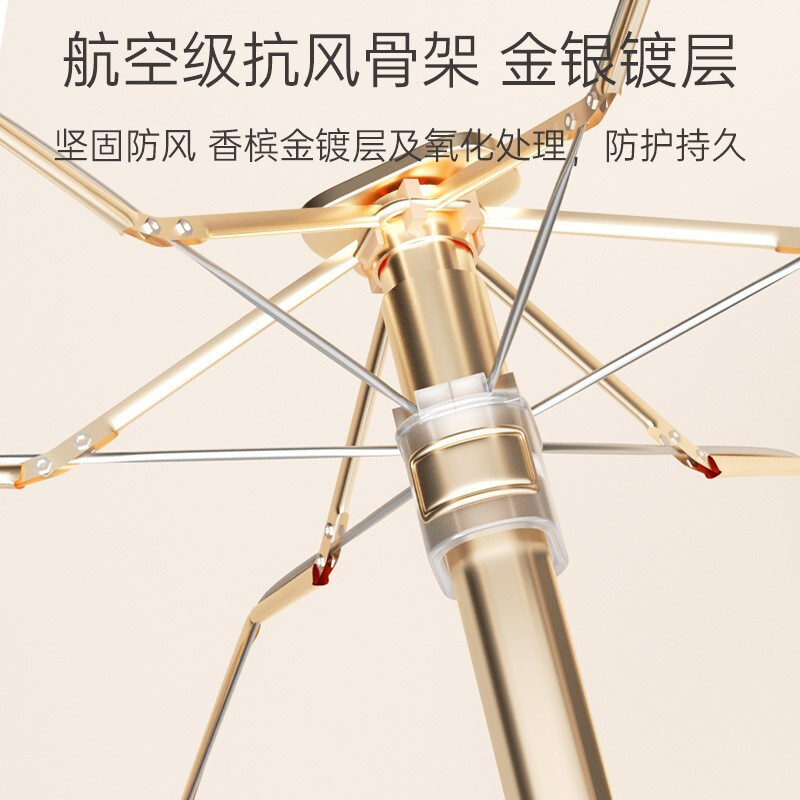 左都 ZD146太阳伞数码钛银卡片伞小巧便携 清秋晚菊-迷你轻巧高清大图