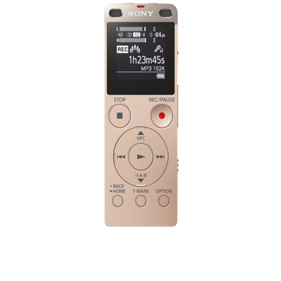 SONY/索尼 ICD-UX560FNC金4GB 专业高清降噪学生课堂学习会议长待机商务取证可内录扩展64g音控录音笔