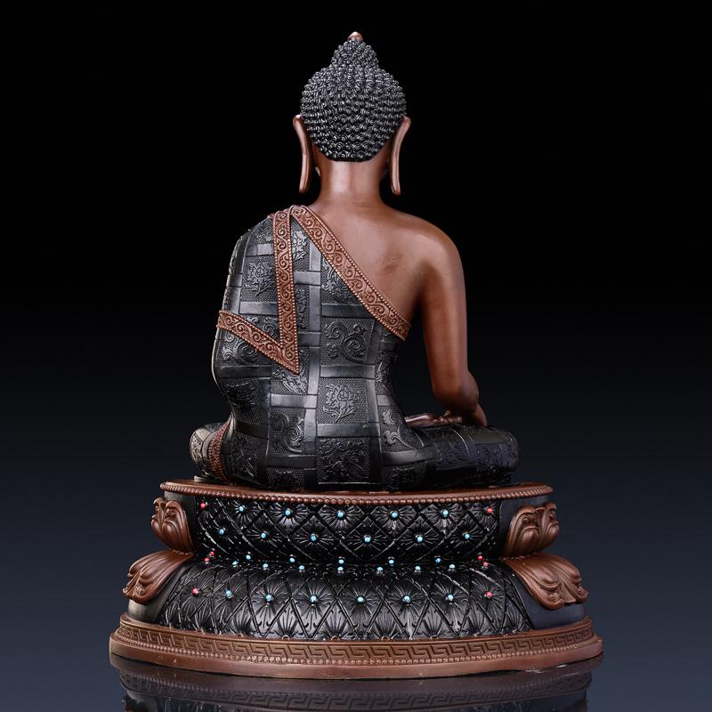 家柏饰(CORATED)释迦牟尼佛像 铜密宗释迦摩尼佛三宝佛如来佛摆件工艺品高清大图