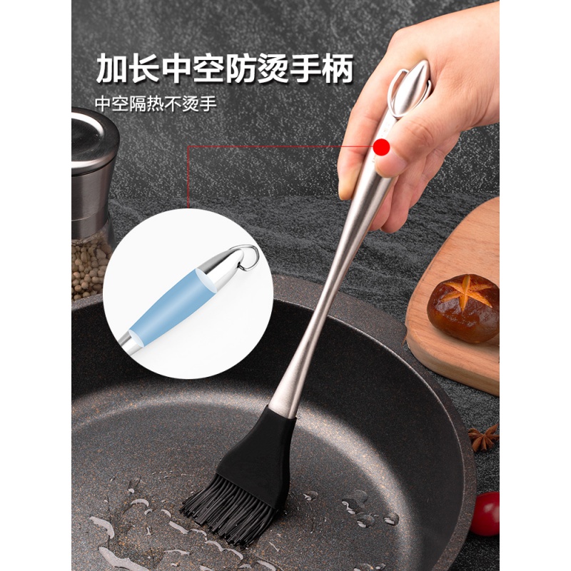 美帮汇烙饼电饼铛硅胶油刷厨房家用高温烧烤刷油家用食用煎烘焙小刷子高清大图