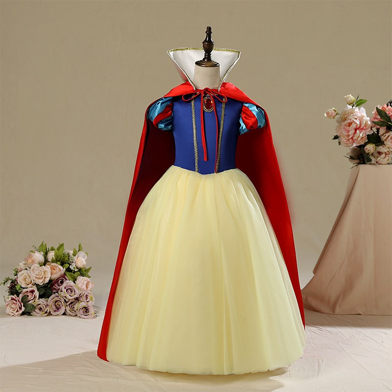 白雪公主裙冰雪奇缘艾莎灰姑娘爱莎儿童服装贝尔安娜裙子冬
