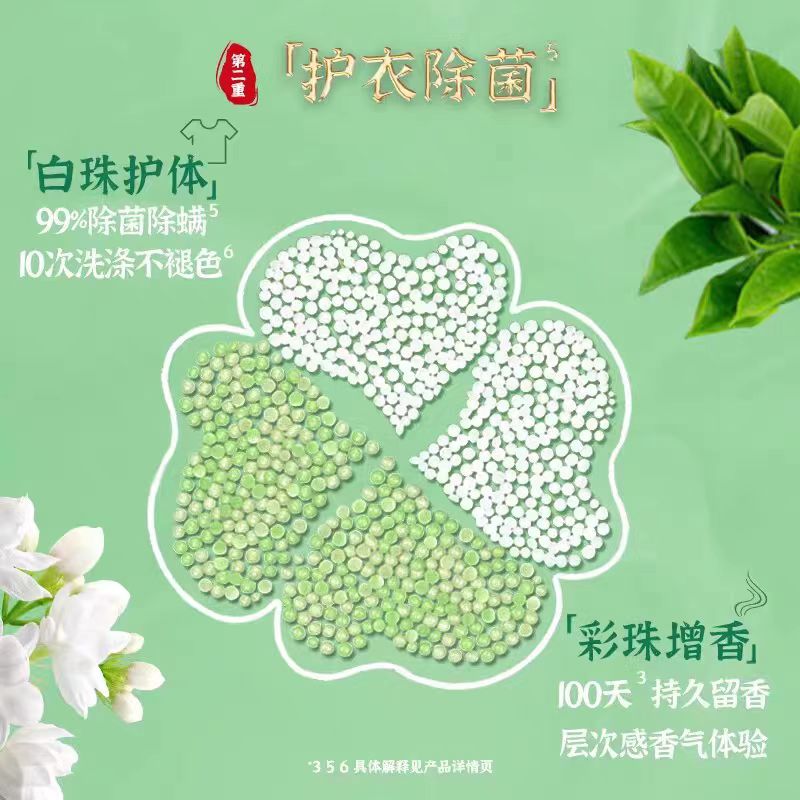 金纺留香珠持久留香除菌除螨桂花鹅梨帐中香凝香珠洗衣伴侣 金桂 银桂 丹桂 180g/瓶高清大图