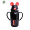 网红卡通儿童保温杯316不锈钢带吸管水杯ins便携幼儿园宝宝保温壶 FENGHOU 黑350ML+杯刷
