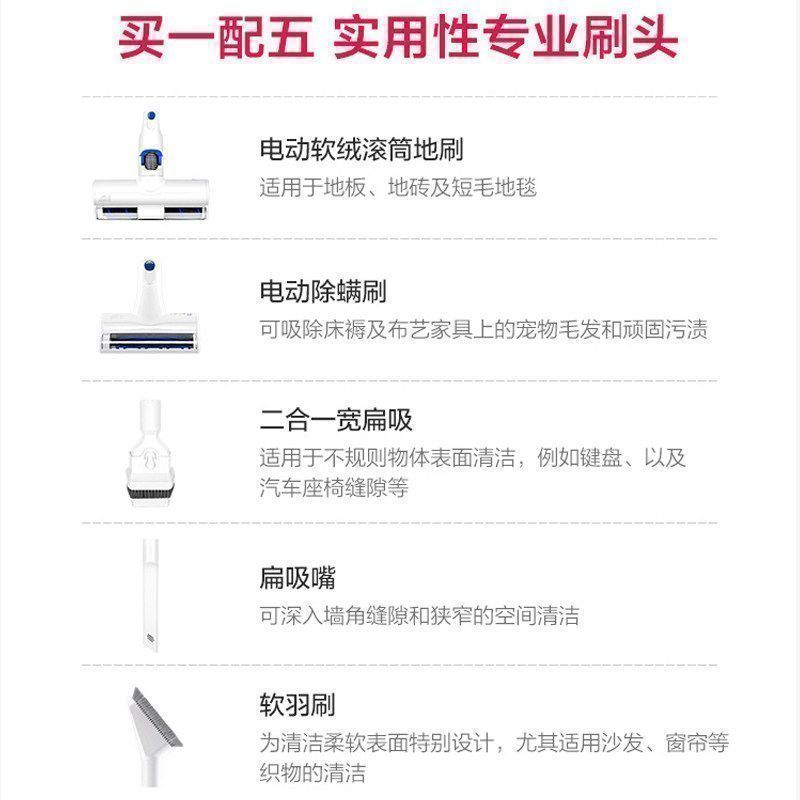 小狗(puppy)家用除螨无线手持式充电推杆扫地吸尘器T10 Simba 干式除尘 额定功率250w 尘杯储尘