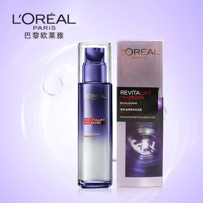 欧莱雅(LOREAL) 复颜玻尿酸水光充盈导入乳液 110ml