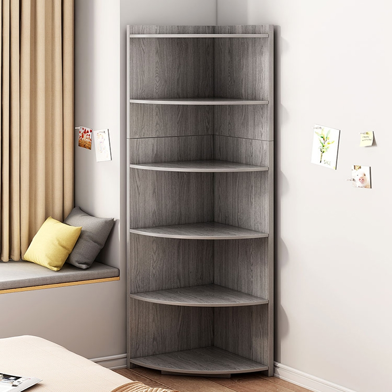 古达角柜落地置物架客厅墙角收纳架三角书架卧室拐角柜多层靠墙转角柜