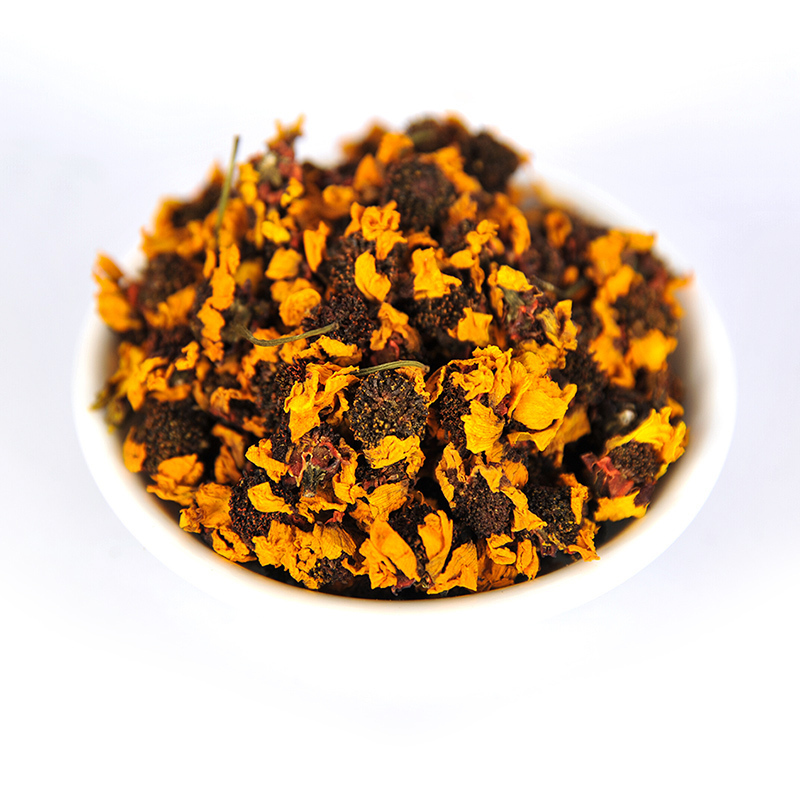 买1发4共200g再春堂手工新疆雪菊 菊花茶昆仑雪菊花茶花草茶50g/瓶 花瓣金黄汤色绛红无熏硫保健茶饮