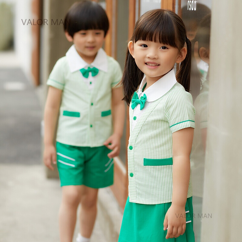新款幼儿园园服夏装儿童短袖休闲运动服男女童夏季班服小学生校服