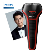 飞利浦（PHILIPS）剃须刀 充电式电动刮胡刀 荷兰原装进口刀头 独立浮动刀头自动研磨 亚细亚红和黑色S118