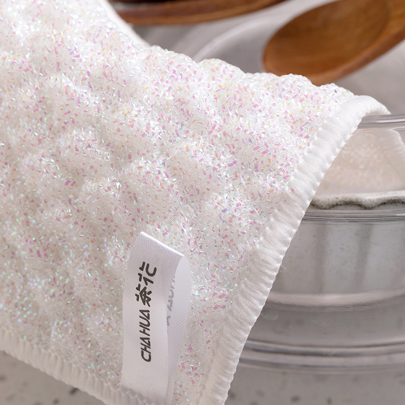 茶花 彩丝泡泡洗碗巾(2片装) 2片/套高清大图