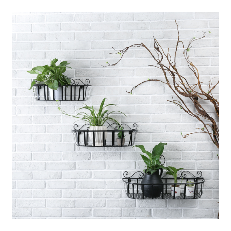 铁艺花架壁挂花架装饰墙壁花篮挂篮阳台花架花盆架绿萝植物花架