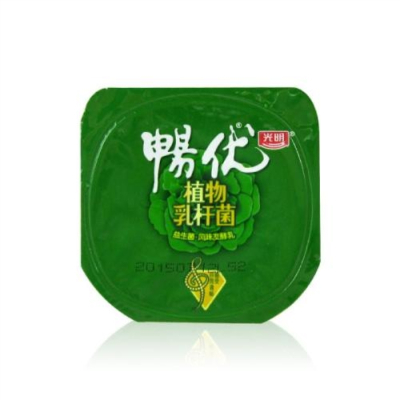 光明畅优草莓味酸奶125g六连杯