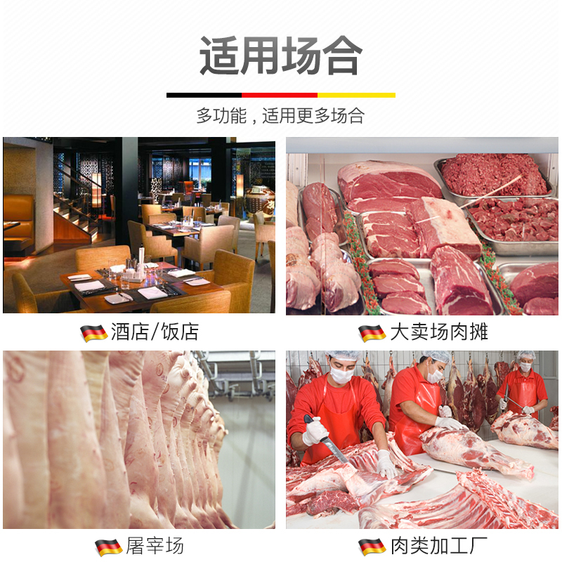 德玛仕(DEMASHI) 绞肉机商用灌肠机碎肉机绞馅机锯骨机切肉机切菜机自助瓜果切丝机羊肉卷切片机 YF-F210A