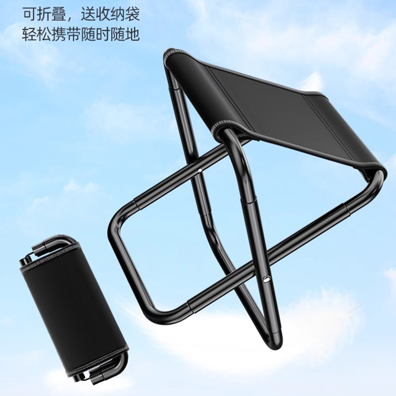 户外折叠桌椅便携式蛋卷桌野餐桌子 [半折叠款]黑色特大号高清大图