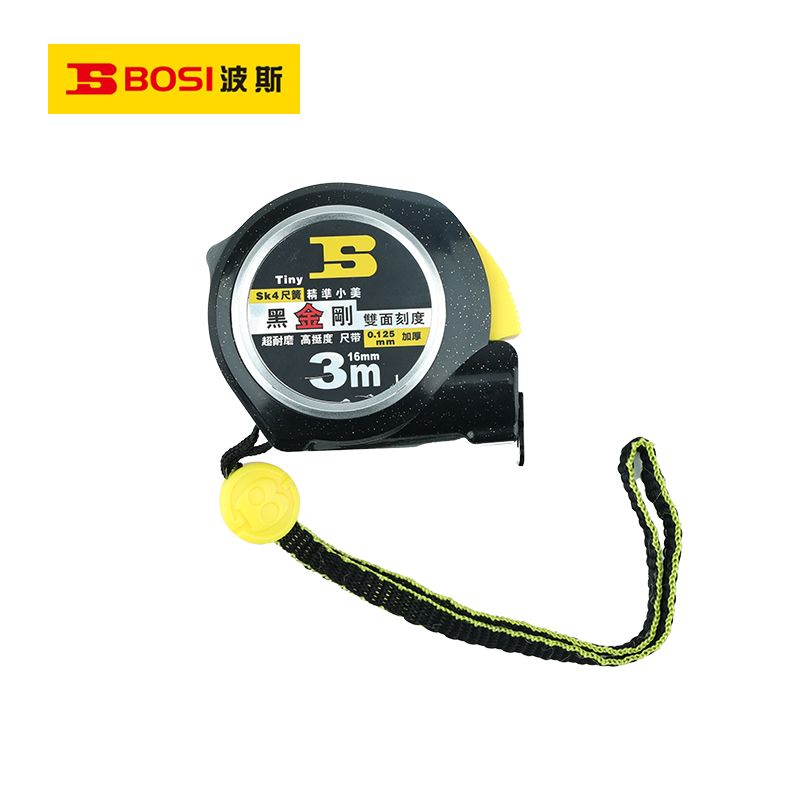 波斯(BOSI)钢卷尺黑金刚系列(3×16mm)把高清大图
